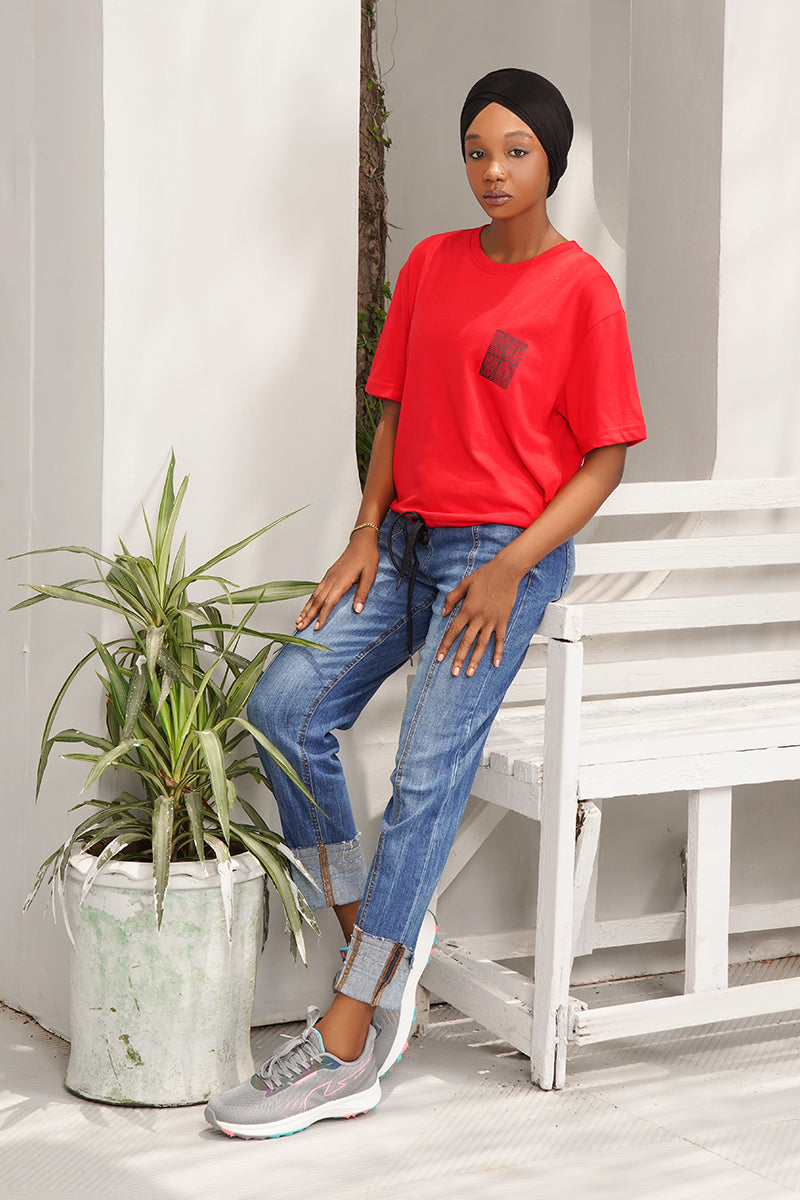 CROP TOP STRING T-SHIRT