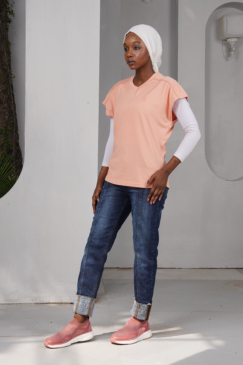 ESSENTIAL CAPSLEEVE T-SHIRT