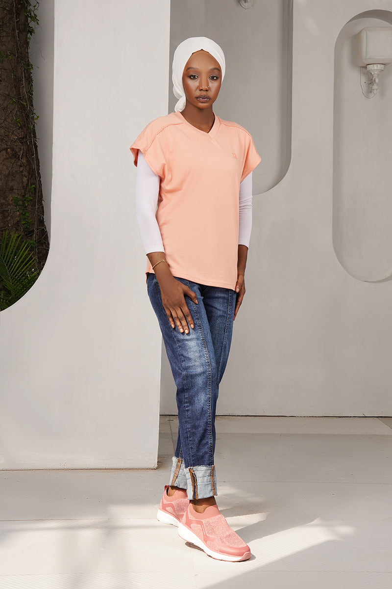 ESSENTIAL CAPSLEEVE T-SHIRT