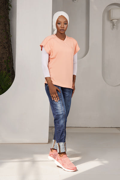 ESSENTIAL CAPSLEEVE T-SHIRT