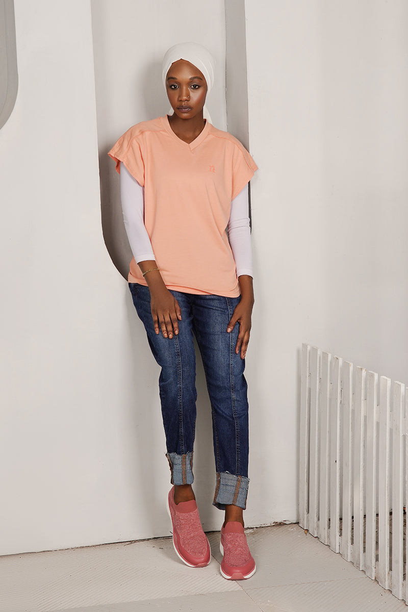 ESSENTIAL CAPSLEEVE T-SHIRT