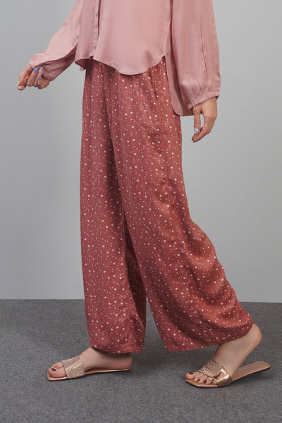 Wide Leg Printed  PLAZO