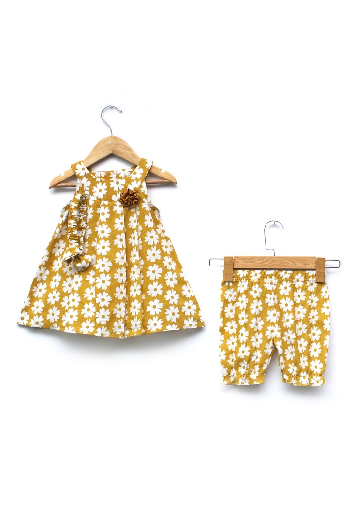 Infant Girls Printed Frock Set