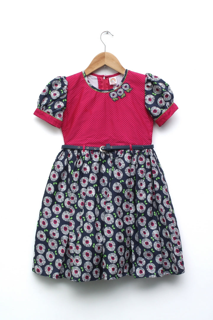 Girls frock with tights