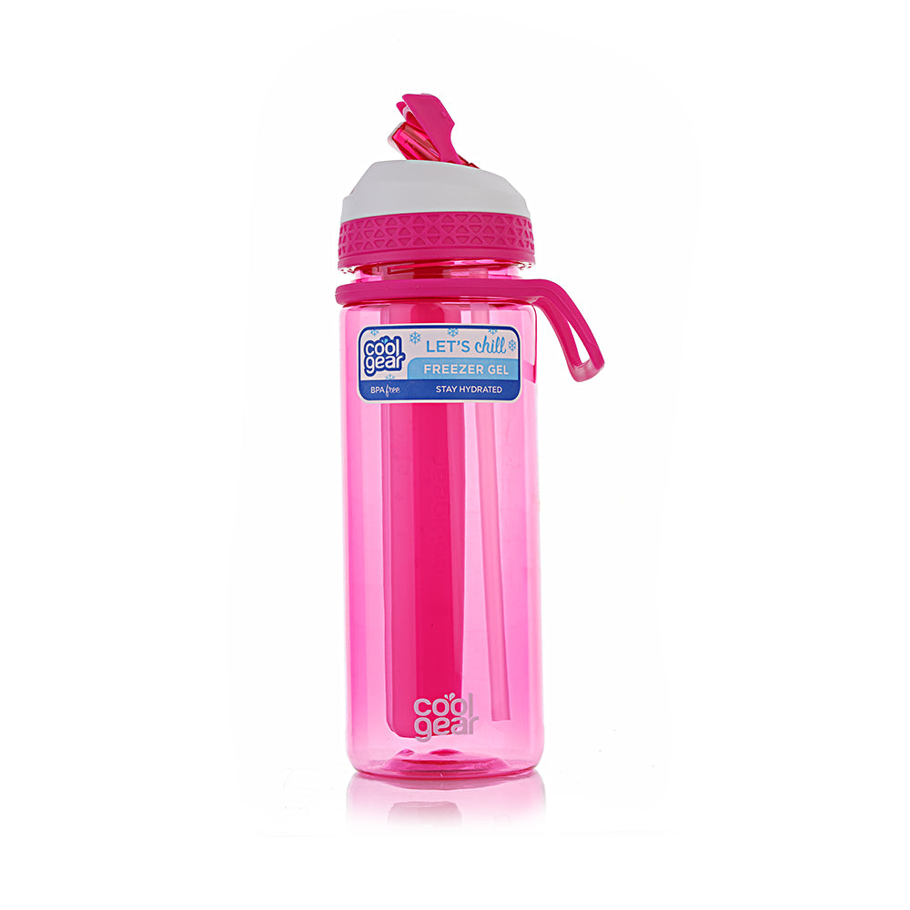 Water Bottle with System Sipper Cap & Finger Pull on Sipper