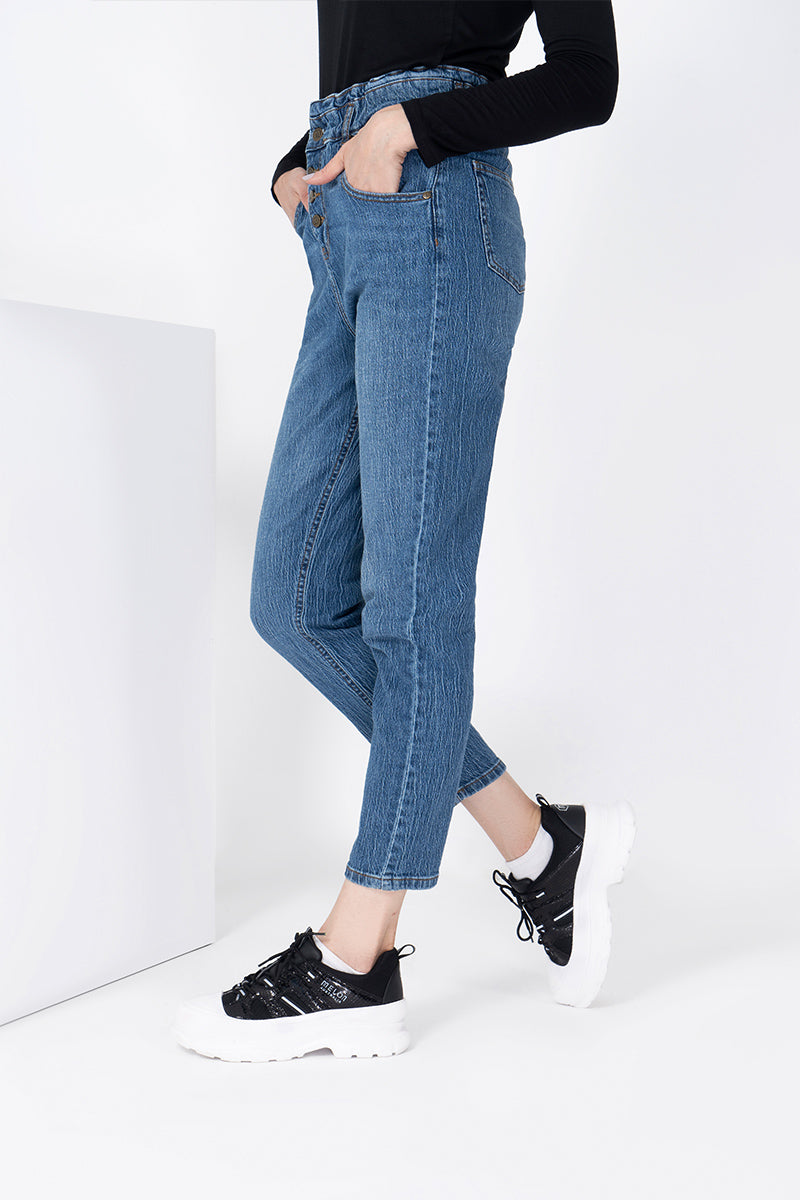 women Denim MID RISE STRAIGHT FIT