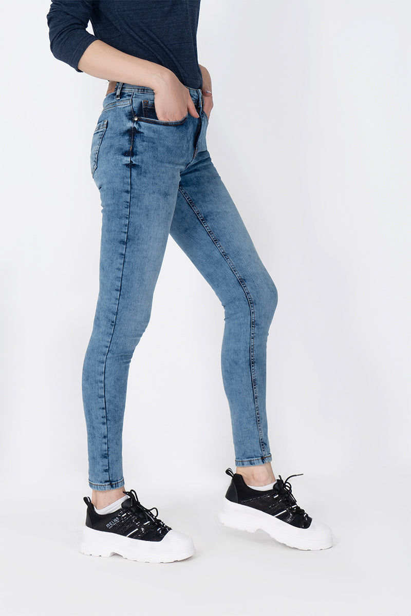 women Denim MID RISE SKINNY FIT