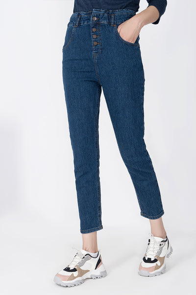 women Denim MID RISE STRAIGHT FIT