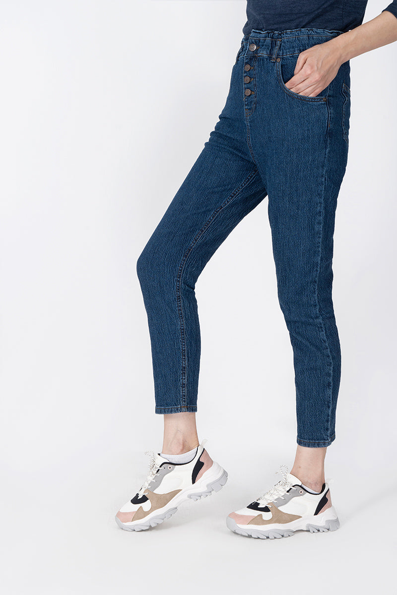 women Denim MID RISE STRAIGHT FIT